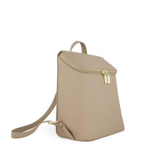 Back Pack-Satchel – Light Stone – Gold Zip