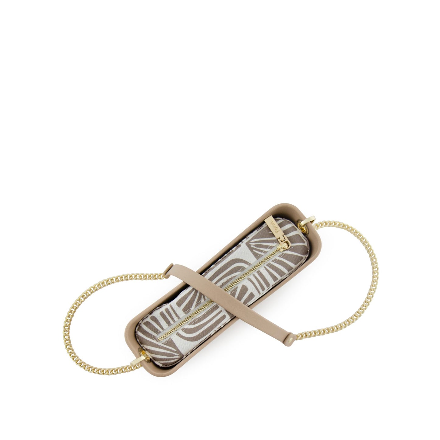 Classic Collection – Sand – Pattern Inner – Gold Zip – Sand/Gold Chain