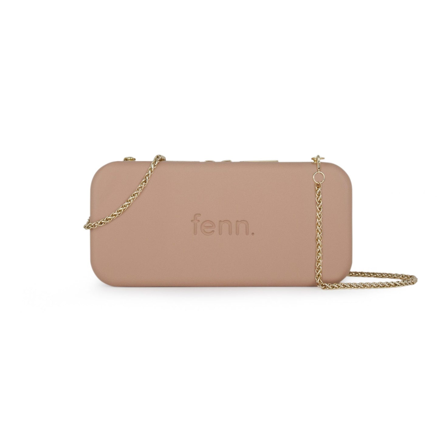 Wallet – Mocha – Gold Zip – Gold Chain