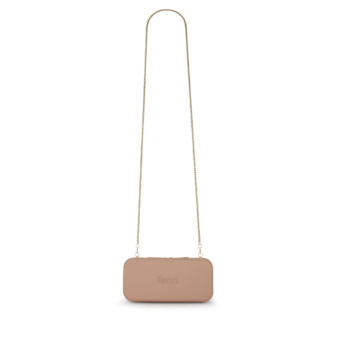 Wallet – Mocha – Gold Zip – Gold Chain