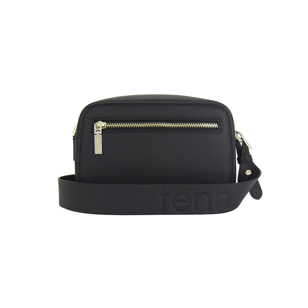 Crossbody – Black – Gold Zip
