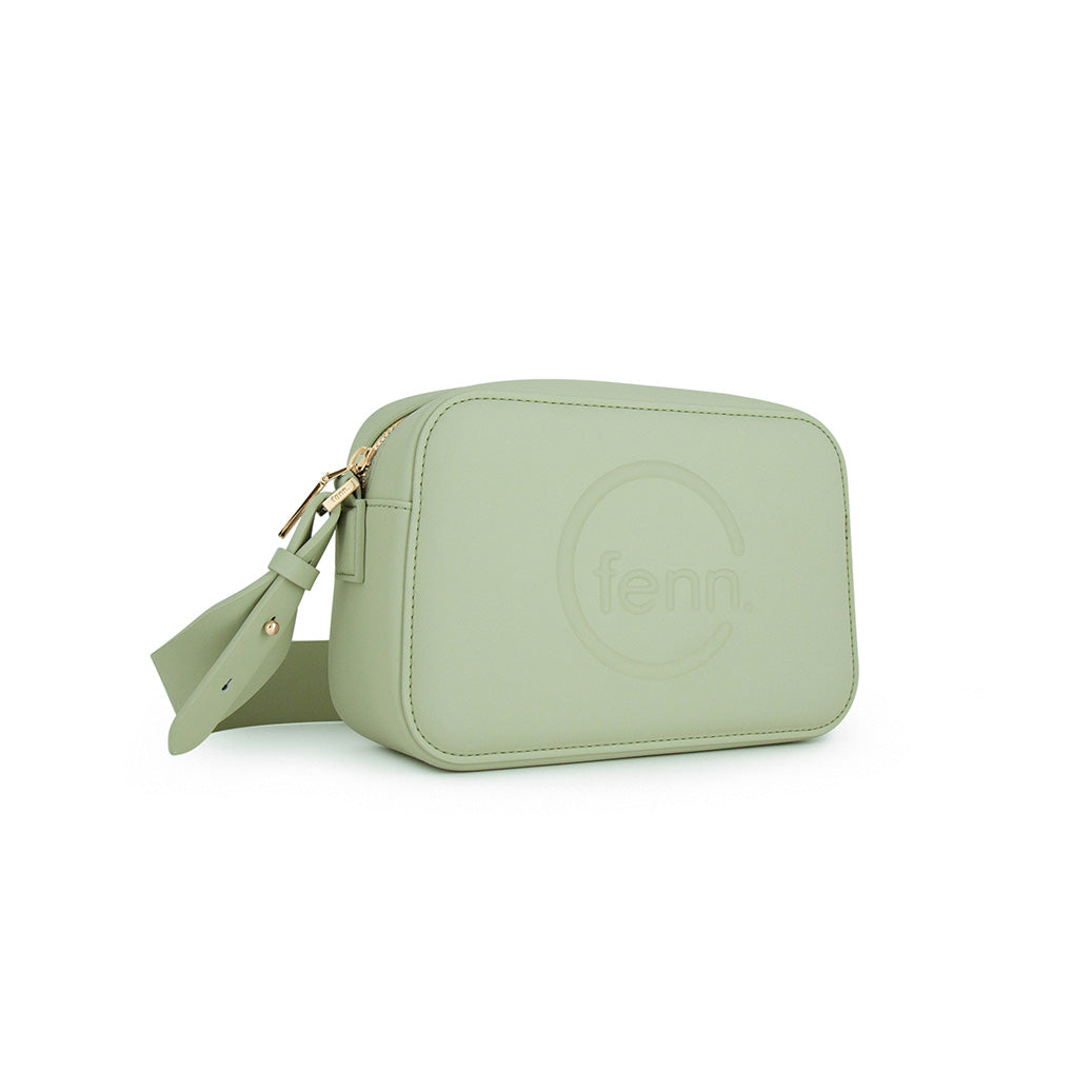 Crossbody – Pastel Green – Silver Zip