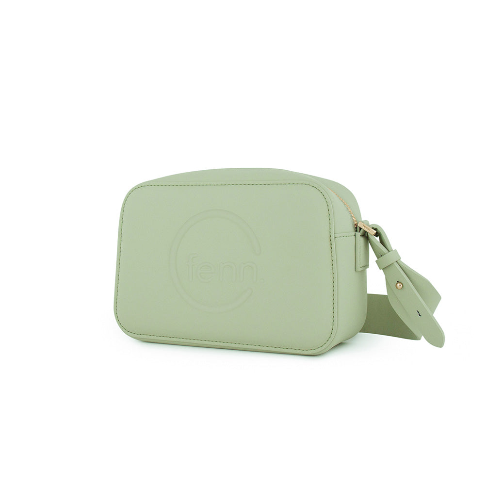 Crossbody – Pastel Green – Silver Zip