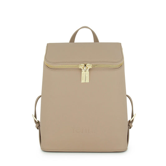 Back Pack-Satchel – Light Stone – Gold Zip