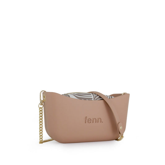 Classic Collection – Mocha – Pattern Inner – Gold Zip – Mocha/Gold Chain