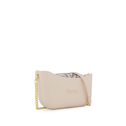 Classic Collection – Nude – Pattern Inner – Gold Zip – Nude/Gold Chain