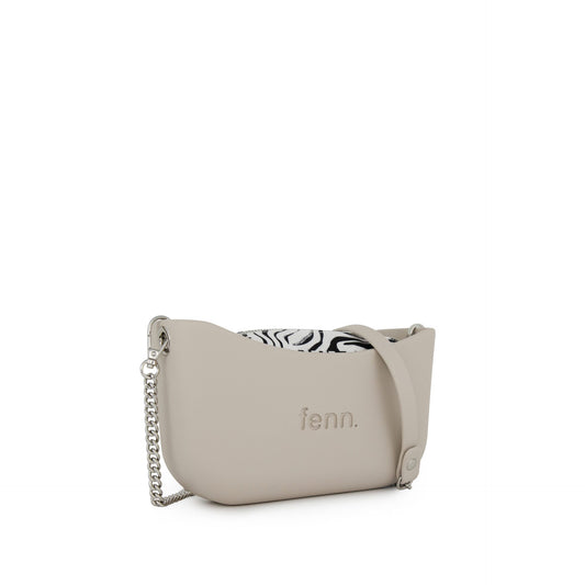 Classic Collection – Mushroom – Pattern Inner – Silver Zip – Mushroom/Silver Chain