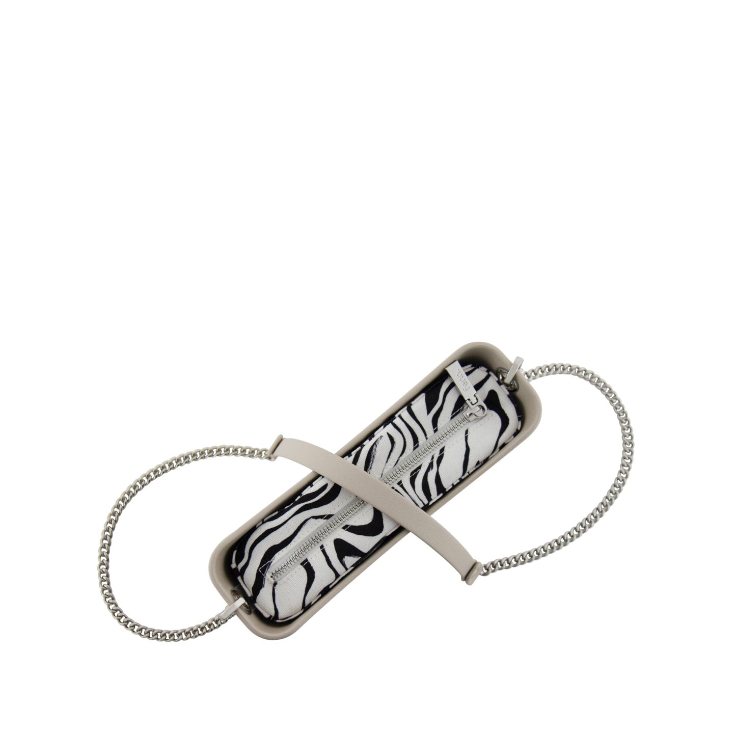 Classic Collection – Mushroom – Pattern Inner – Silver Zip – Mushroom/Silver Chain