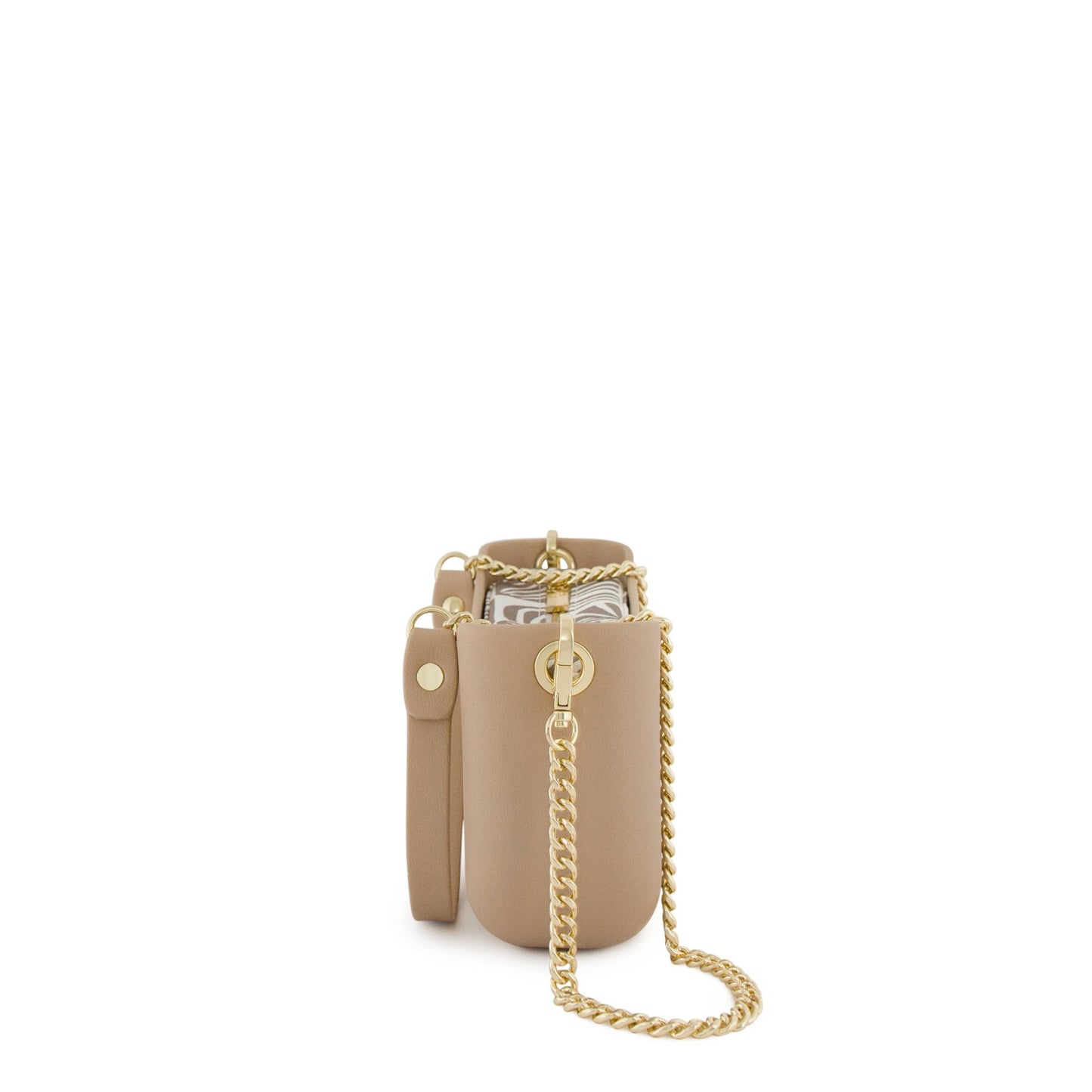 Classic Collection – Sand – Pattern Inner – Gold Zip – Sand/Gold Chain